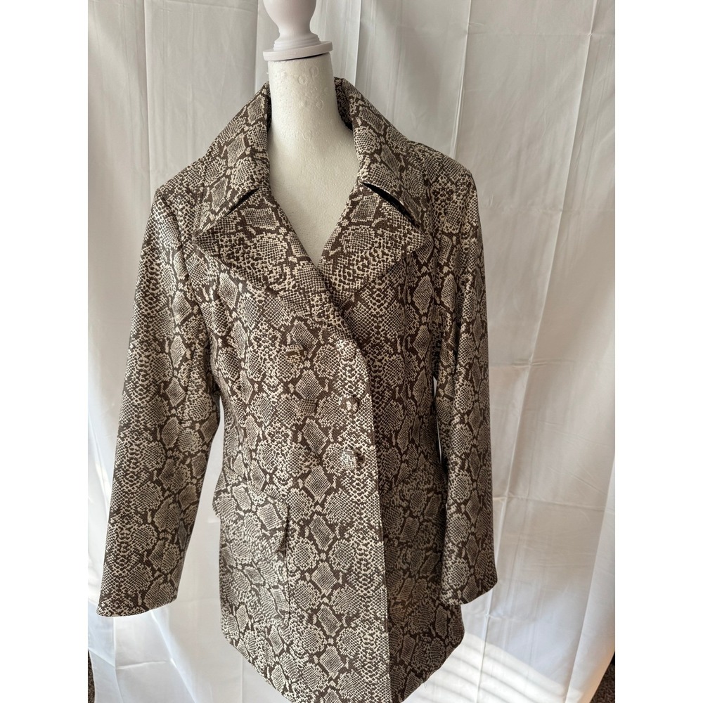 Alexachung Snakeskin Print Double Breasted Blazer‎ Jacket Size 12